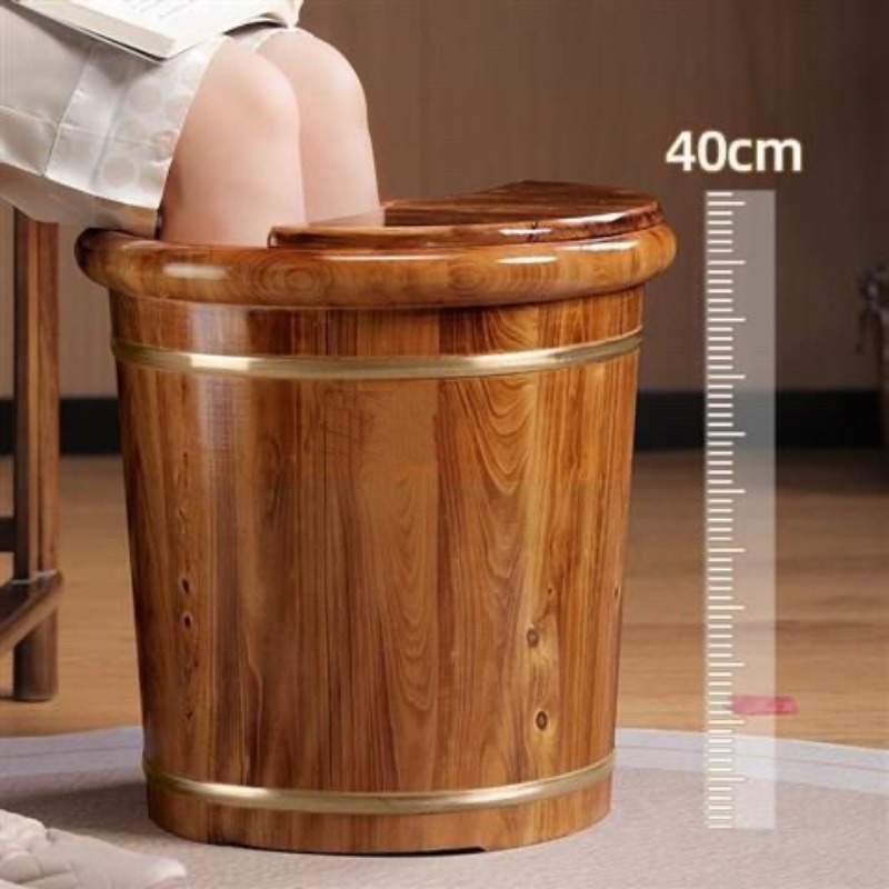 Spa & Wellness Retreat - Cubo de madera para remojar los